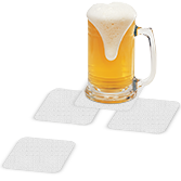 Sottobicchiere quadrato personalizzabile in PVC | tictac.it