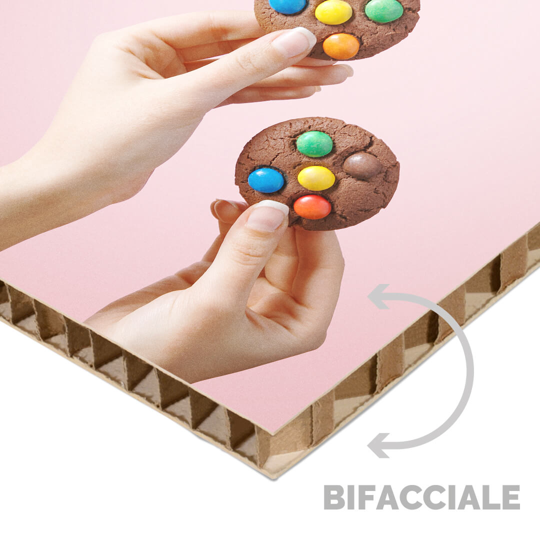 Nidoboard bianco 16 mm bifacciale
