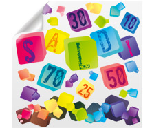 Set adesivo promozionale CUBES | tictac.it