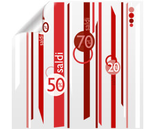 Set adesivo promozionale STRIPES | tictac.it