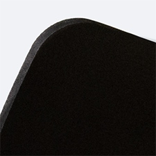 Display PVC A4 orizzontale nero (con bianco retrostampa)