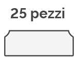 25 pezzi (kit da 25 pezzi dello stesso soggetto)