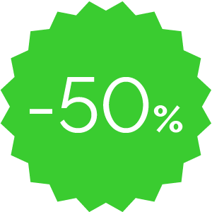 Promo -50% verde