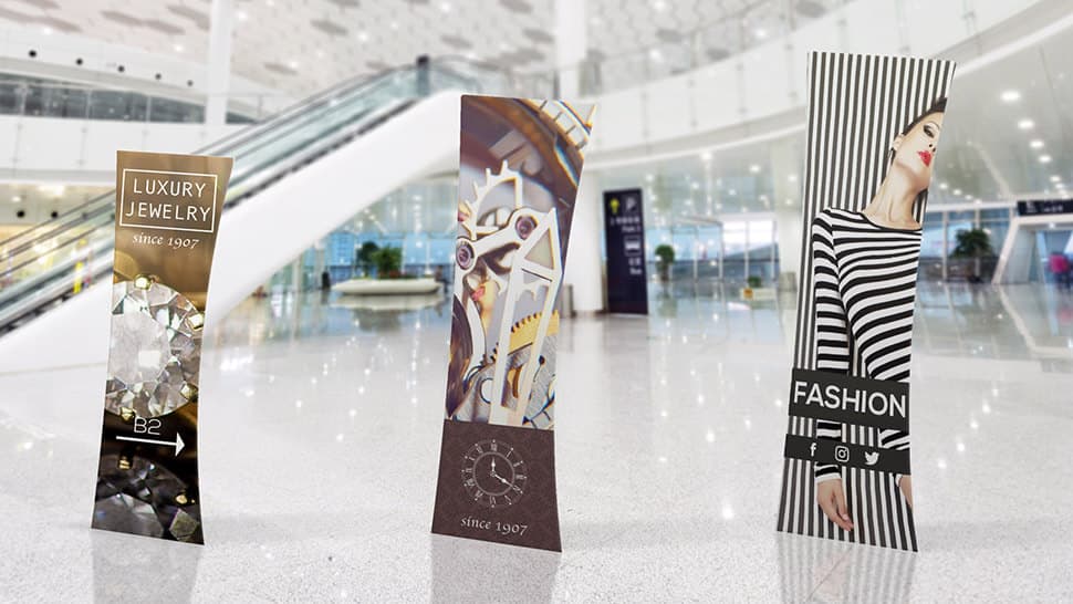 Totem promozionali di 3 dimensioni differenti | tictac.it