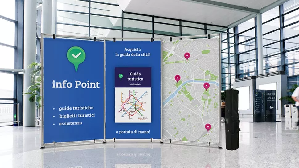 Parete espositiva – punto d’informazione | tictac.it