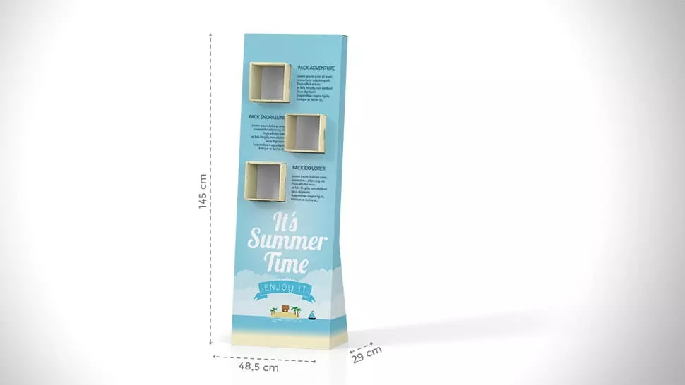 Portaprodotti in cartone 145x48 cm | tictac.it