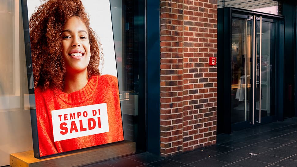 Tessuto per lightbox da vetrina | tictac.it