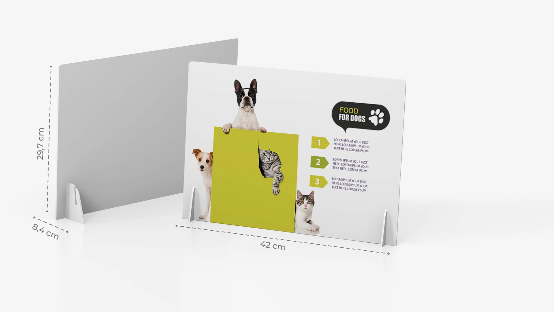 Display pvc A3 orizzontale con grafica | tictac.it Display pvc A3 orizzontale con grafica | tictac.it