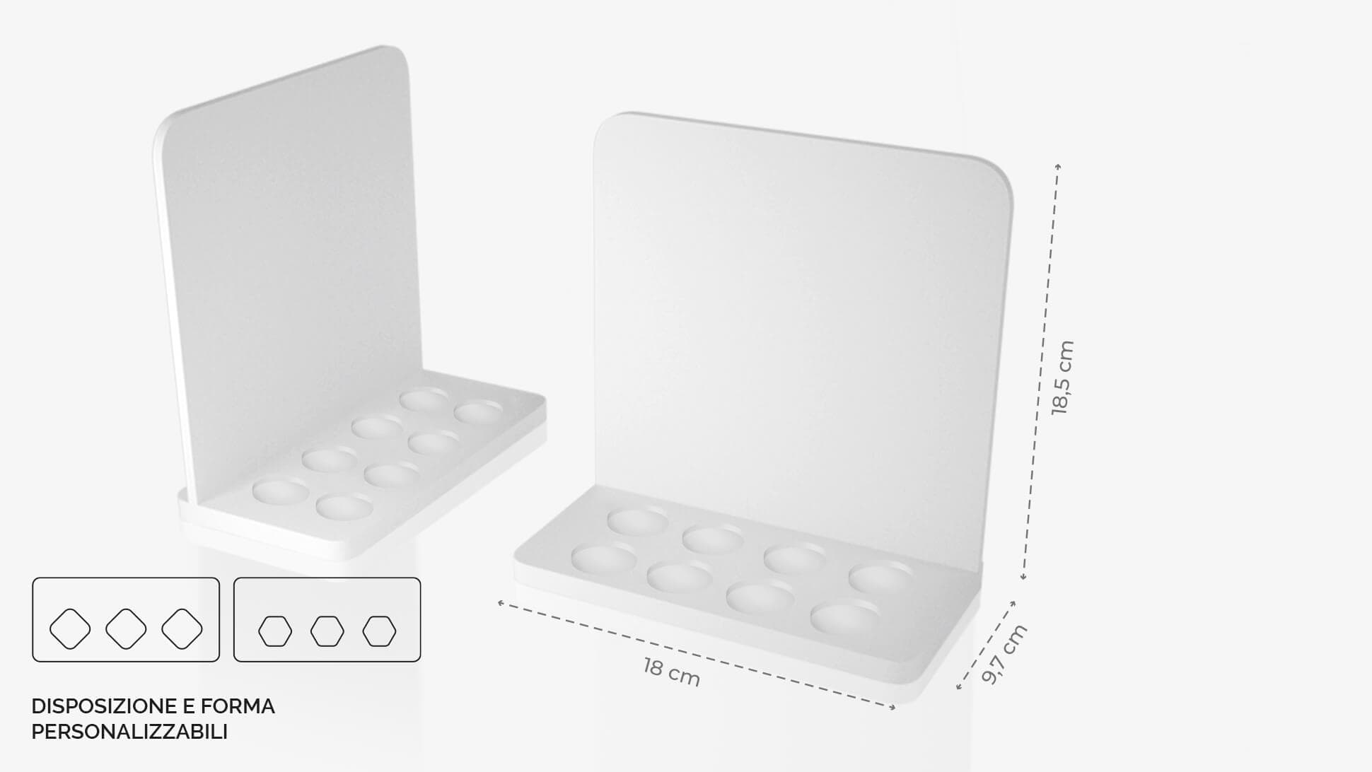 Display da banco in PVC 18x18,5x9,7 cm | tictac.it Display da banco in PVC 18x18,5x9,7 cm | tictac.it