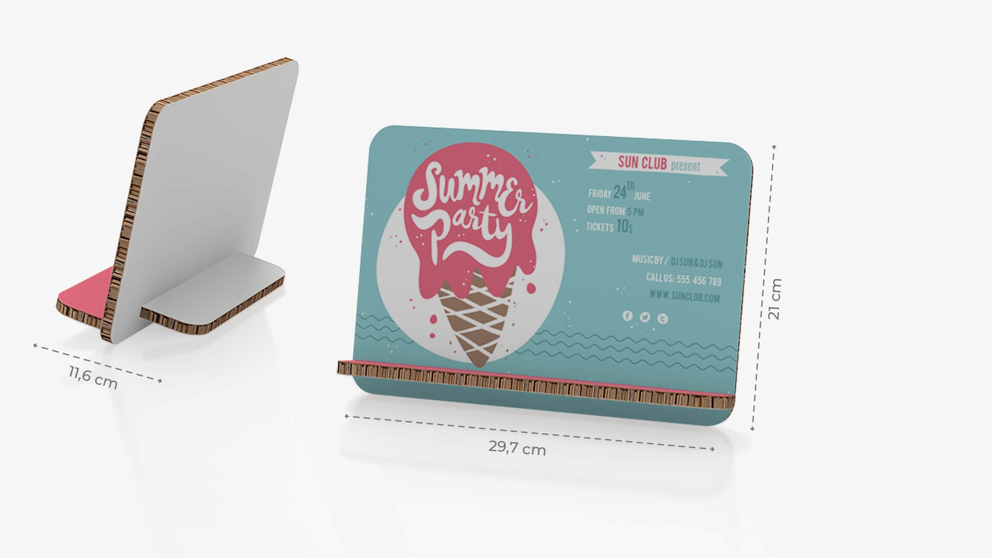 Display da banco inclinato 29,7x21 cm con grafica gelato | tictac.it Display da banco inclinato 29,7x21 cm con grafica gelato | tictac.it