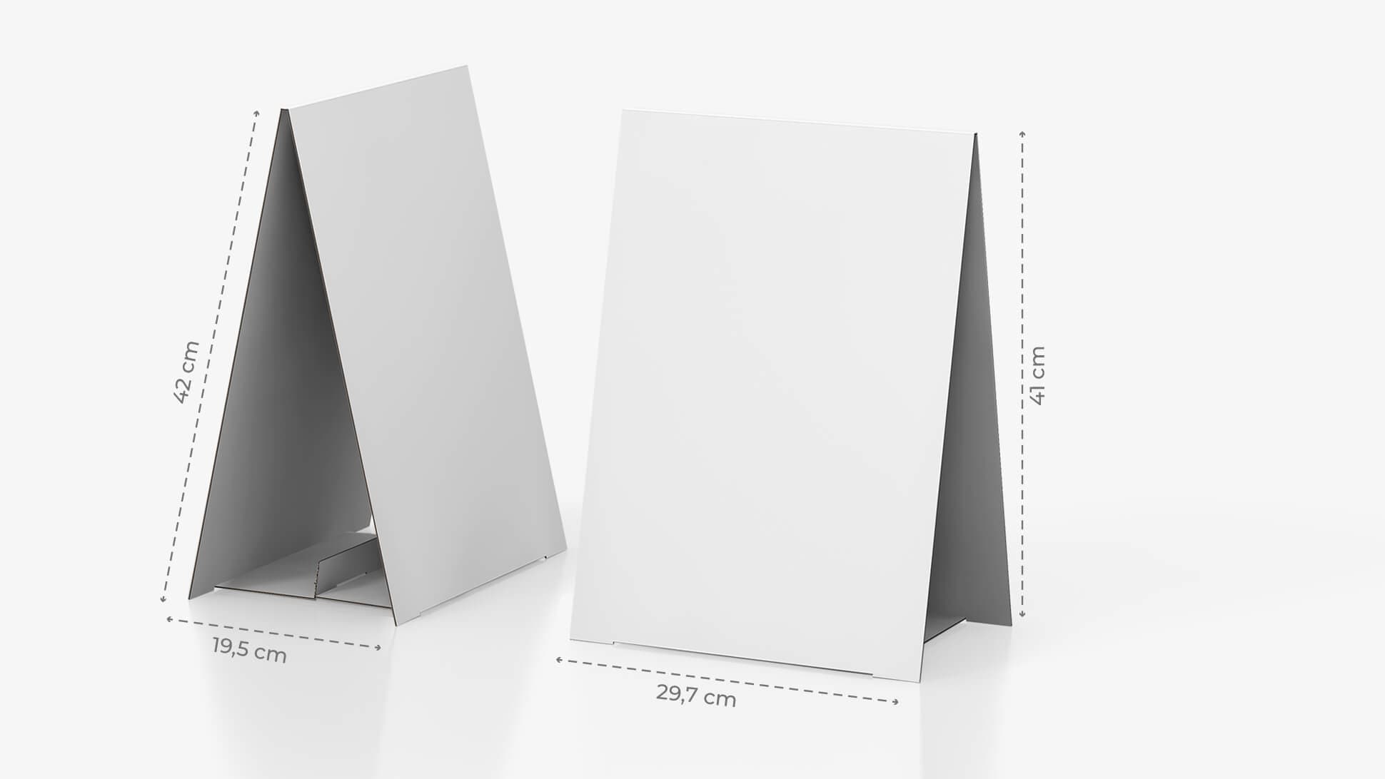 Display bifacciale da banco 42x29,7 cm personalizzabile | tictac.it
