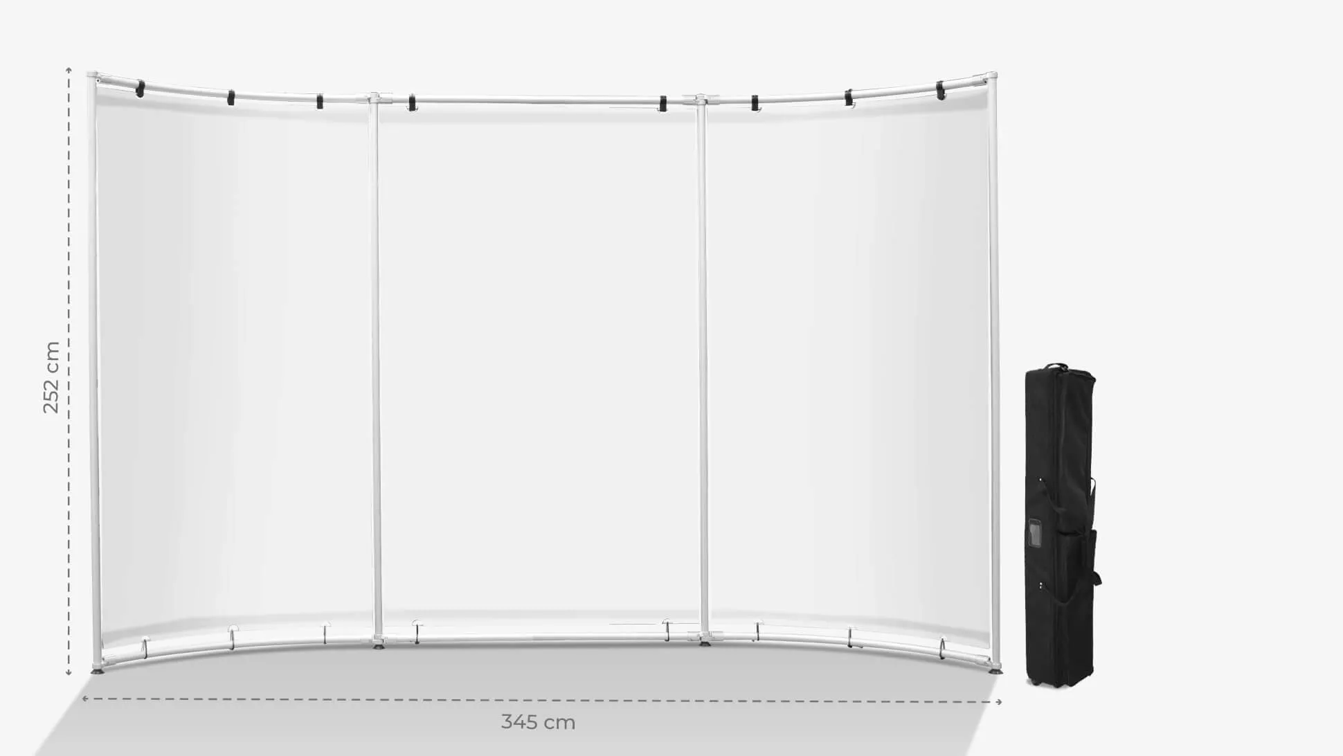 Parete espositiva 202x635 cm personalizzabile | tictac.it Parete espositiva 202x635 cm personalizzabile | tictac.it
