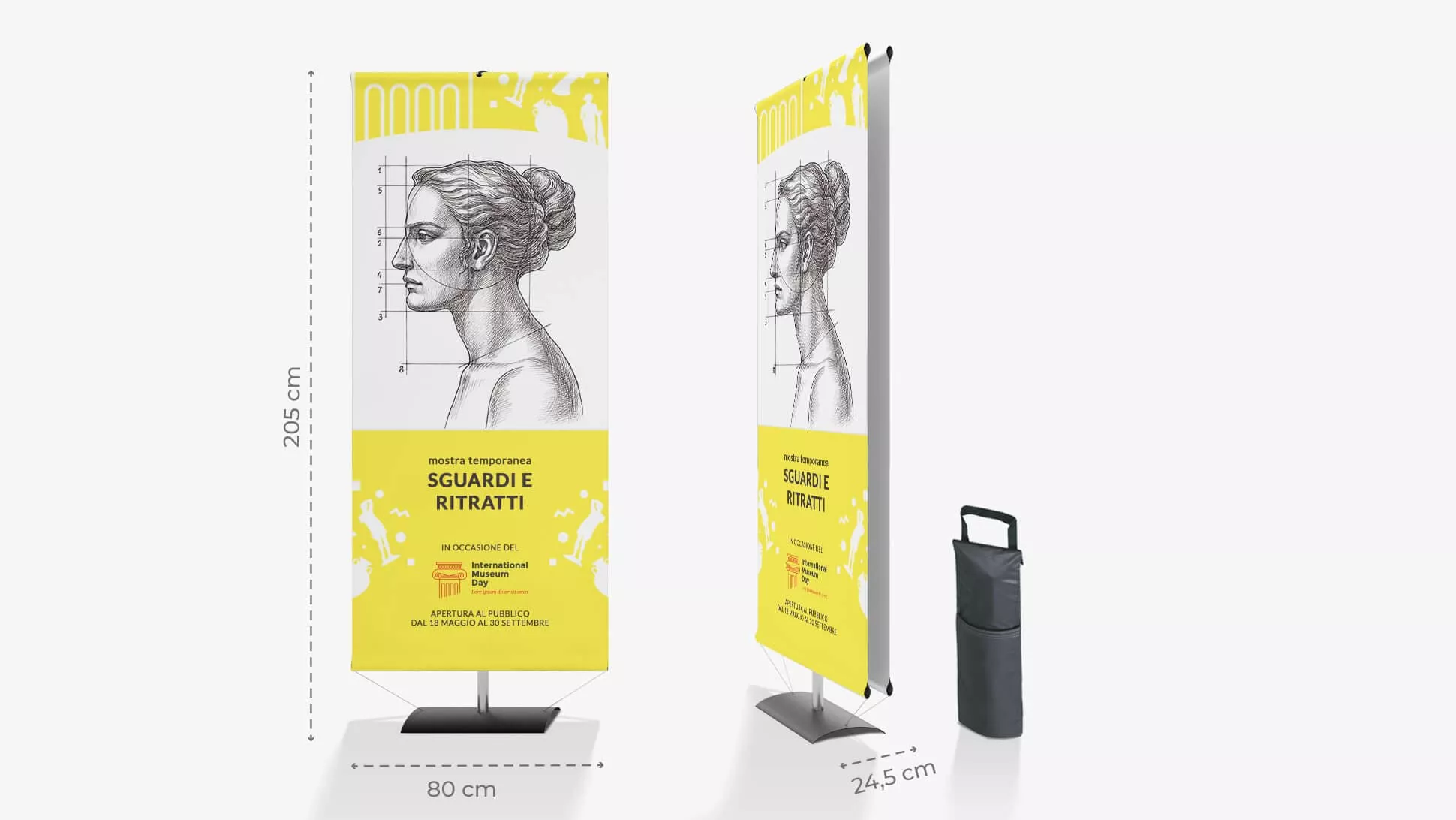 Display avvolgibile 205x80 cm | tictac.it Display avvolgibile 205x80 cm | tictac.it