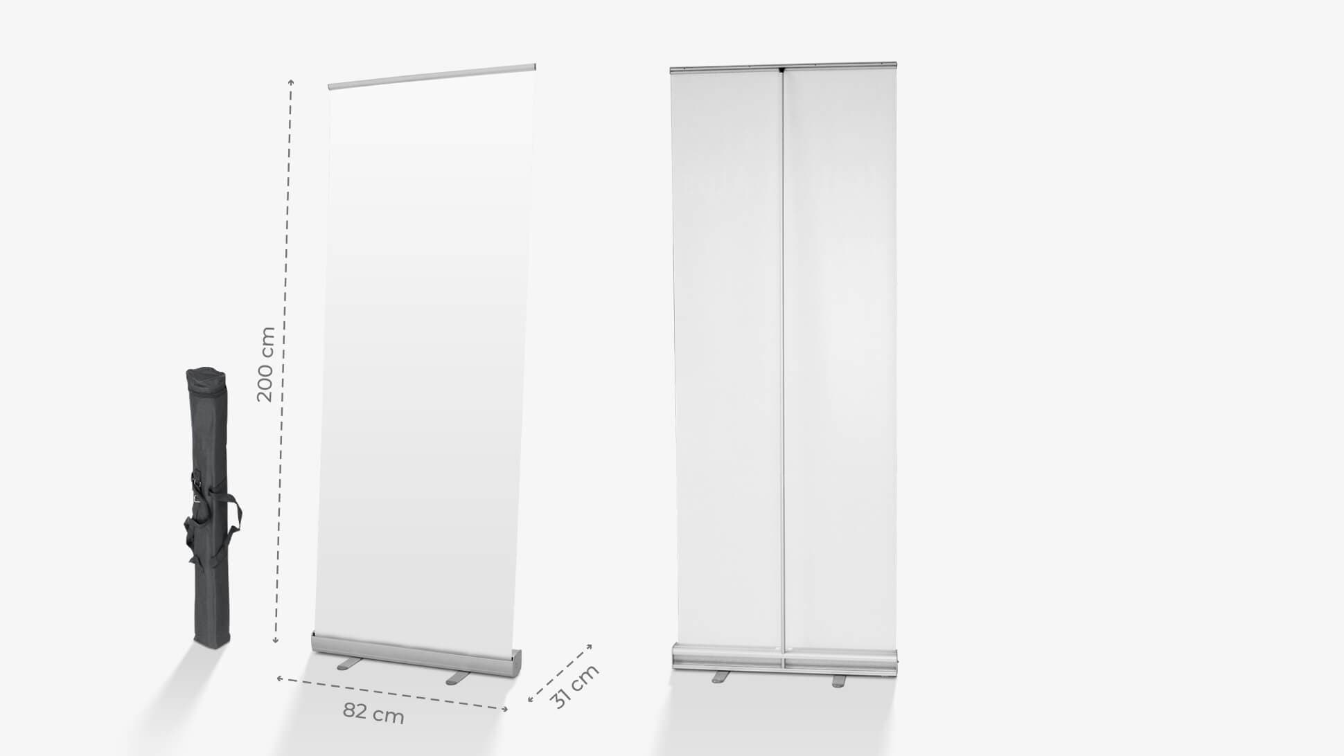 Espositore avvolgibile 200x82 cm personalizzabile | tictac.it Espositore avvolgibile 200x82 cm personalizzabile | tictac.it