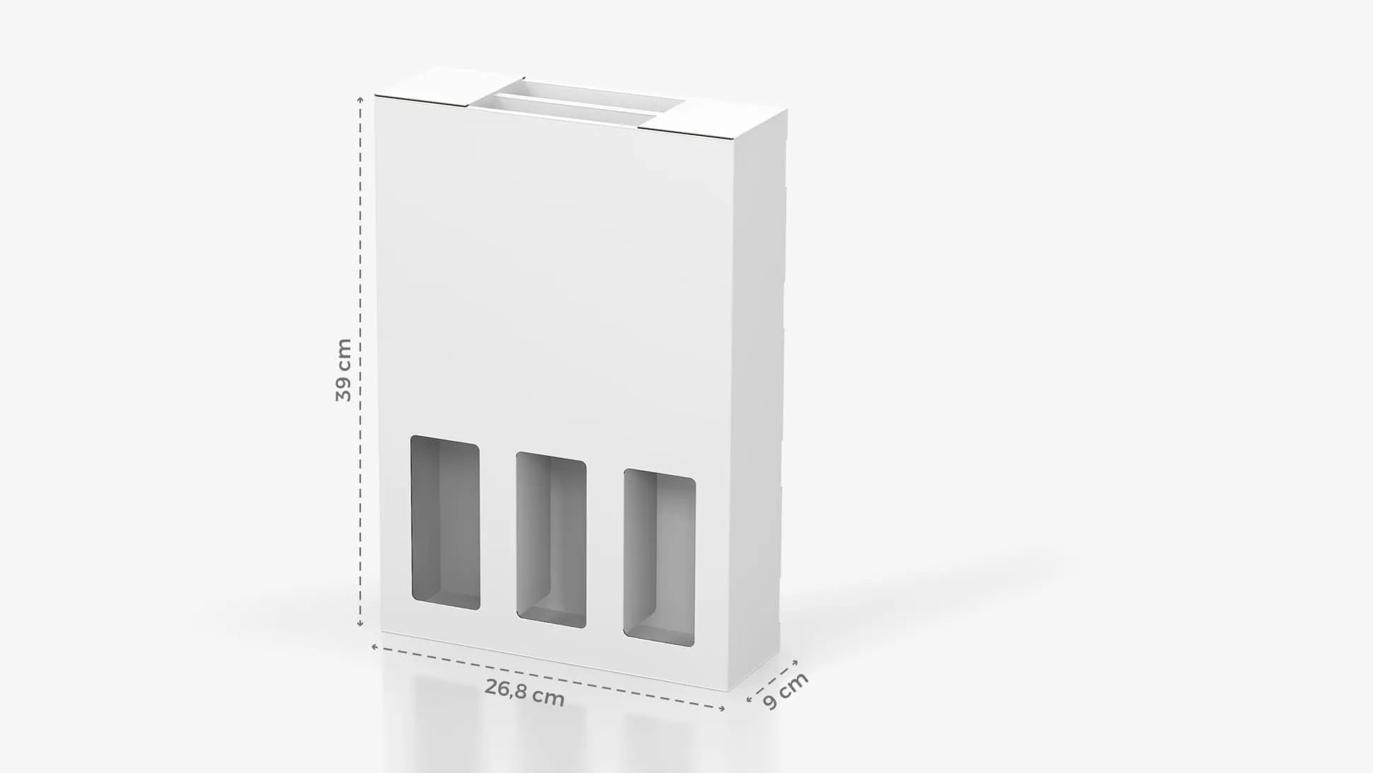 Portabottiglie in cartone 26,8x39 cm personalizzabile | tictac.it