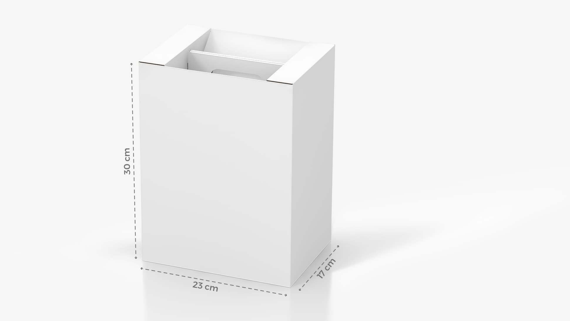 Portabottiglie in cartone 23x30 cm personalizzabile | tictac.it