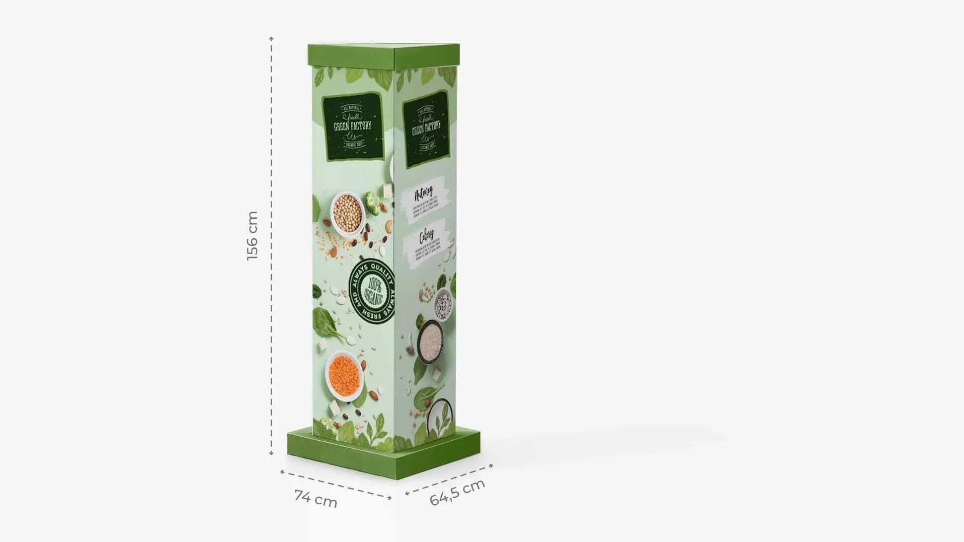 Totem in cartone grafica spezie | tictac.it Totem in cartone grafica spezie | tictac.it