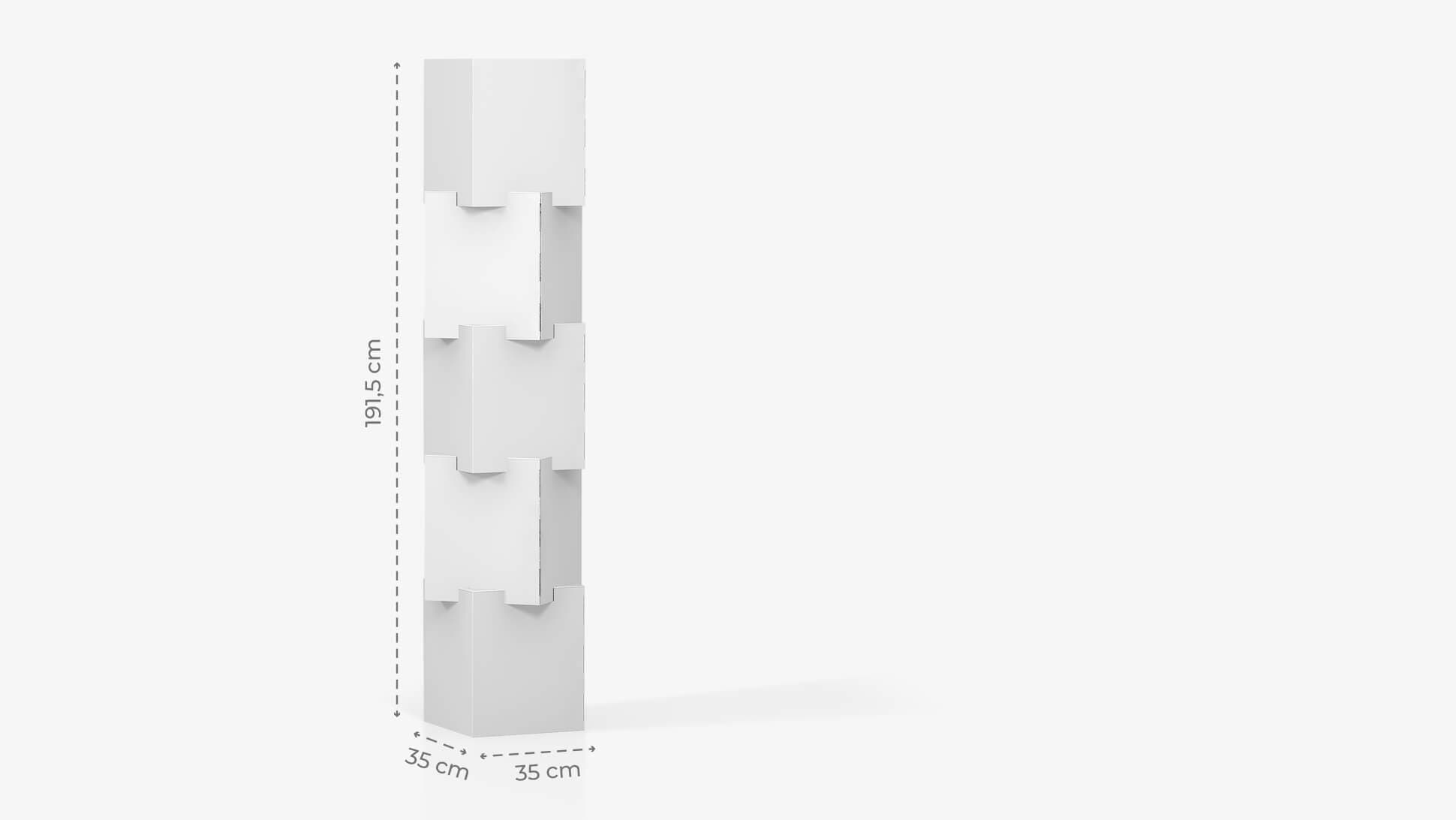Libreria Modulare A Cubi Con Design Ondulato – Set Da 4, Componibile Fino A 18 Cubi, In Nero, Per Soggiorno, Camera E Studio