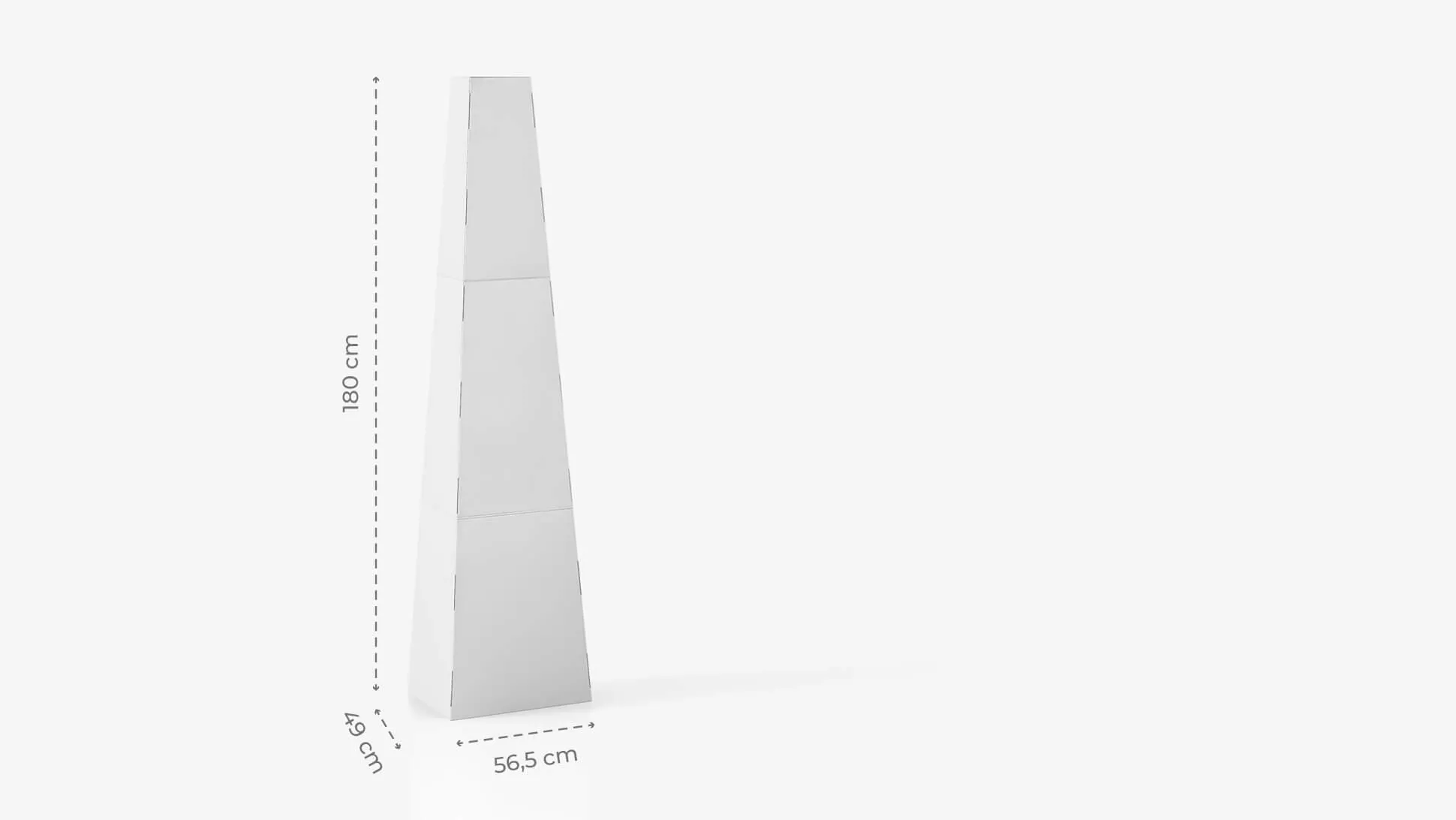 Display a piramide h180 cm personalizzabile | tictac.it