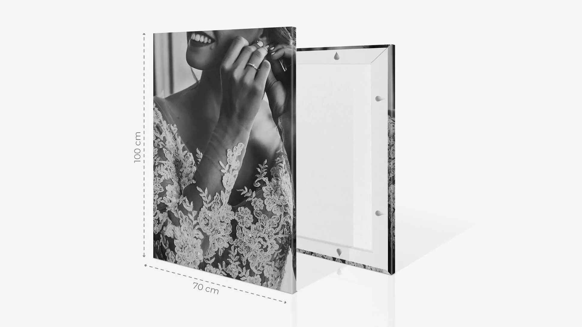 Fotoquadro 70x100cm con grafica | tictac.it