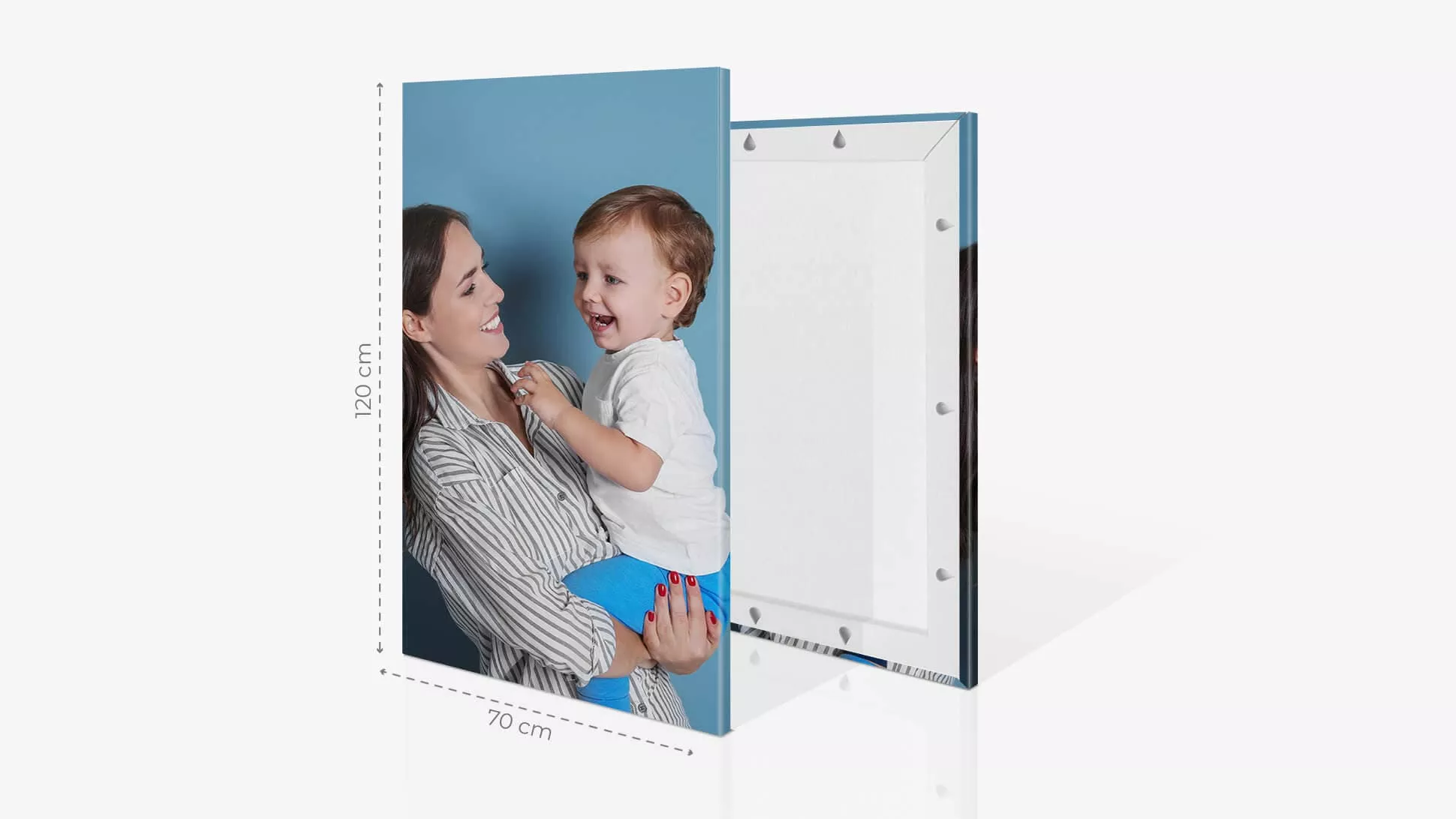 Fotoquadro 70x120cm con grafica | tictac.it Fotoquadro 70x120cm con grafica | tictac.it