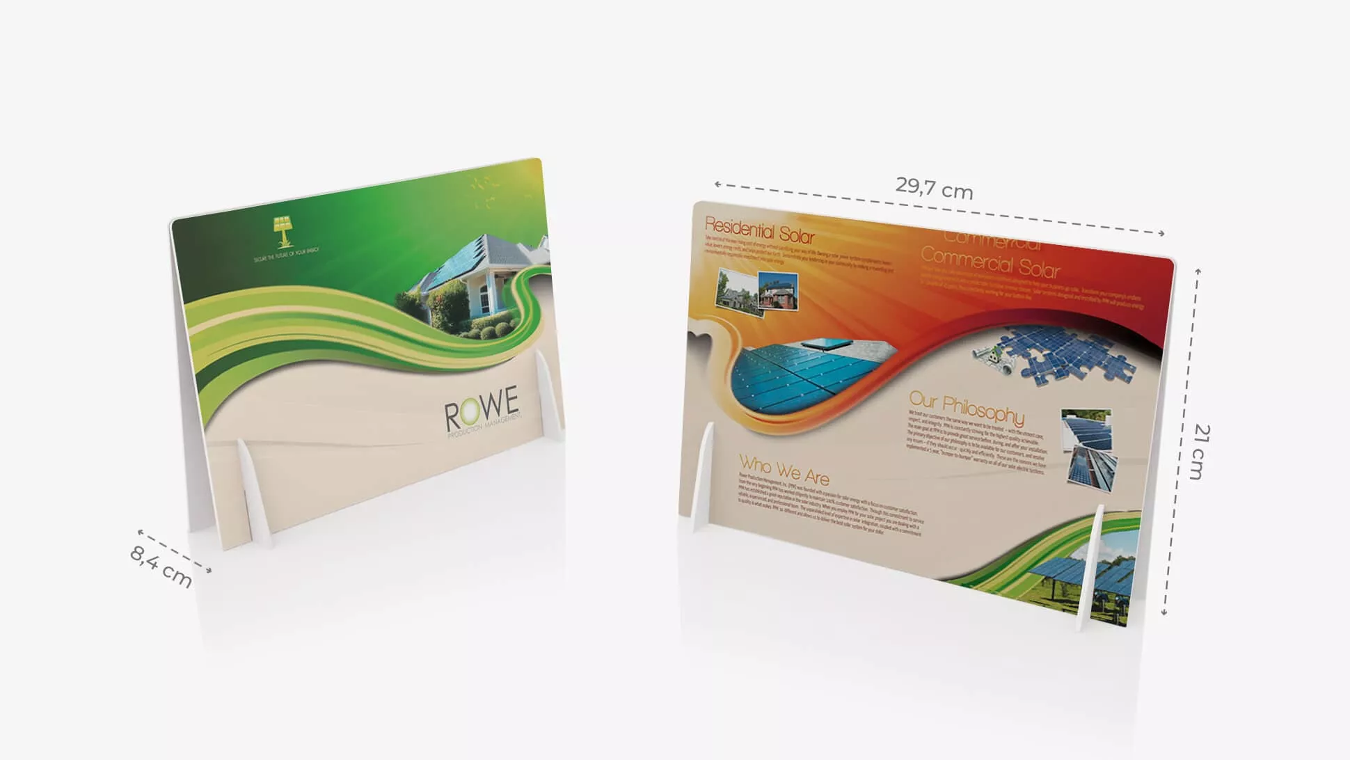 Display doppio A4 orizzontale con grafica | tictac.it