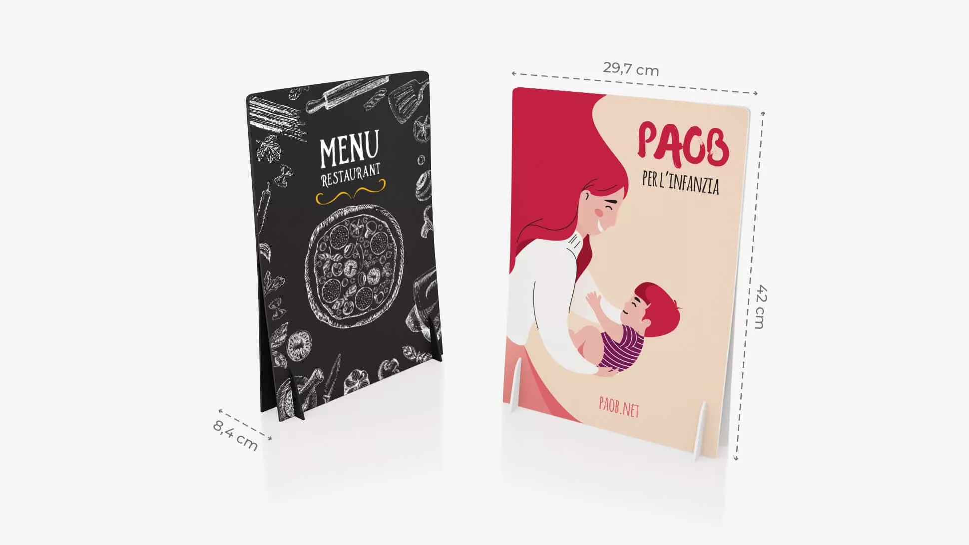 Display doppio A3 personalizzabile | tictac.it