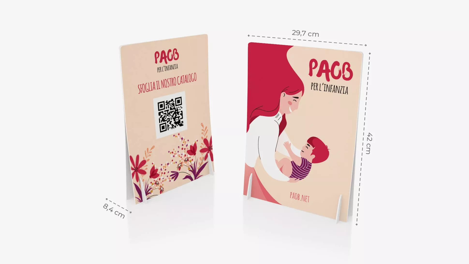 Display doppio A3 con grafica | tictac.it