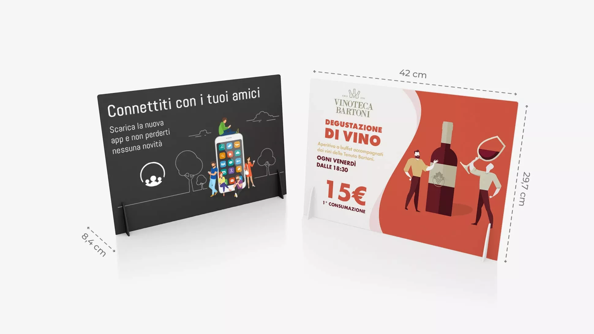Display pvc A3 orizzontale personalizzabile | tictac.it