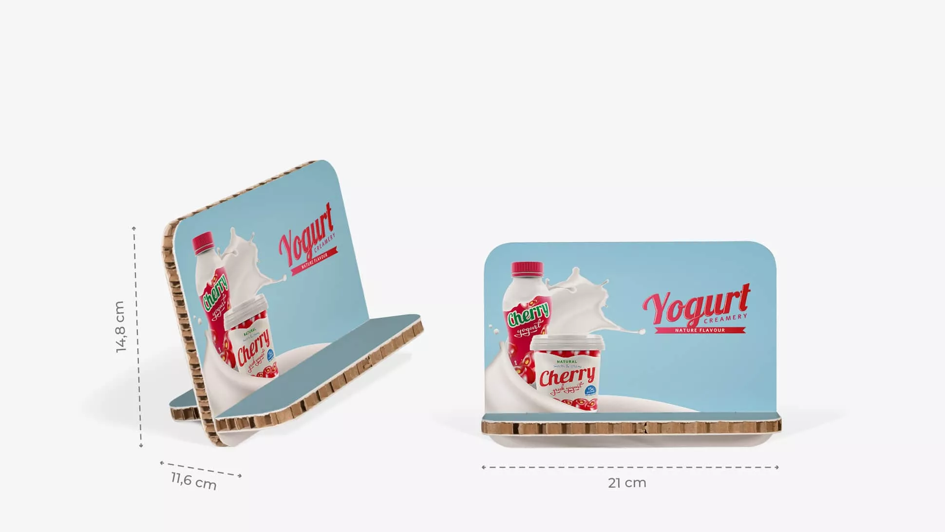 Display da banco inclinato 21x14,8 cm con grafica studio | tictac.it