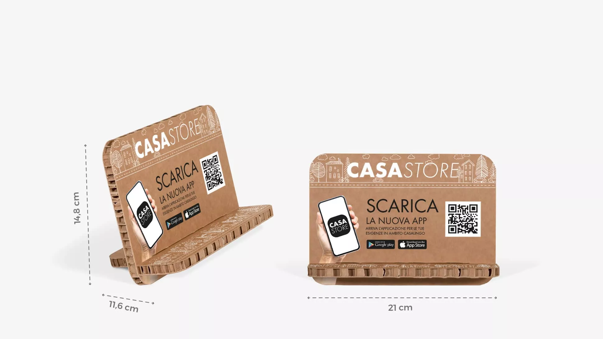 Display Germano color avana formato A5 orizzontale | tictac.it