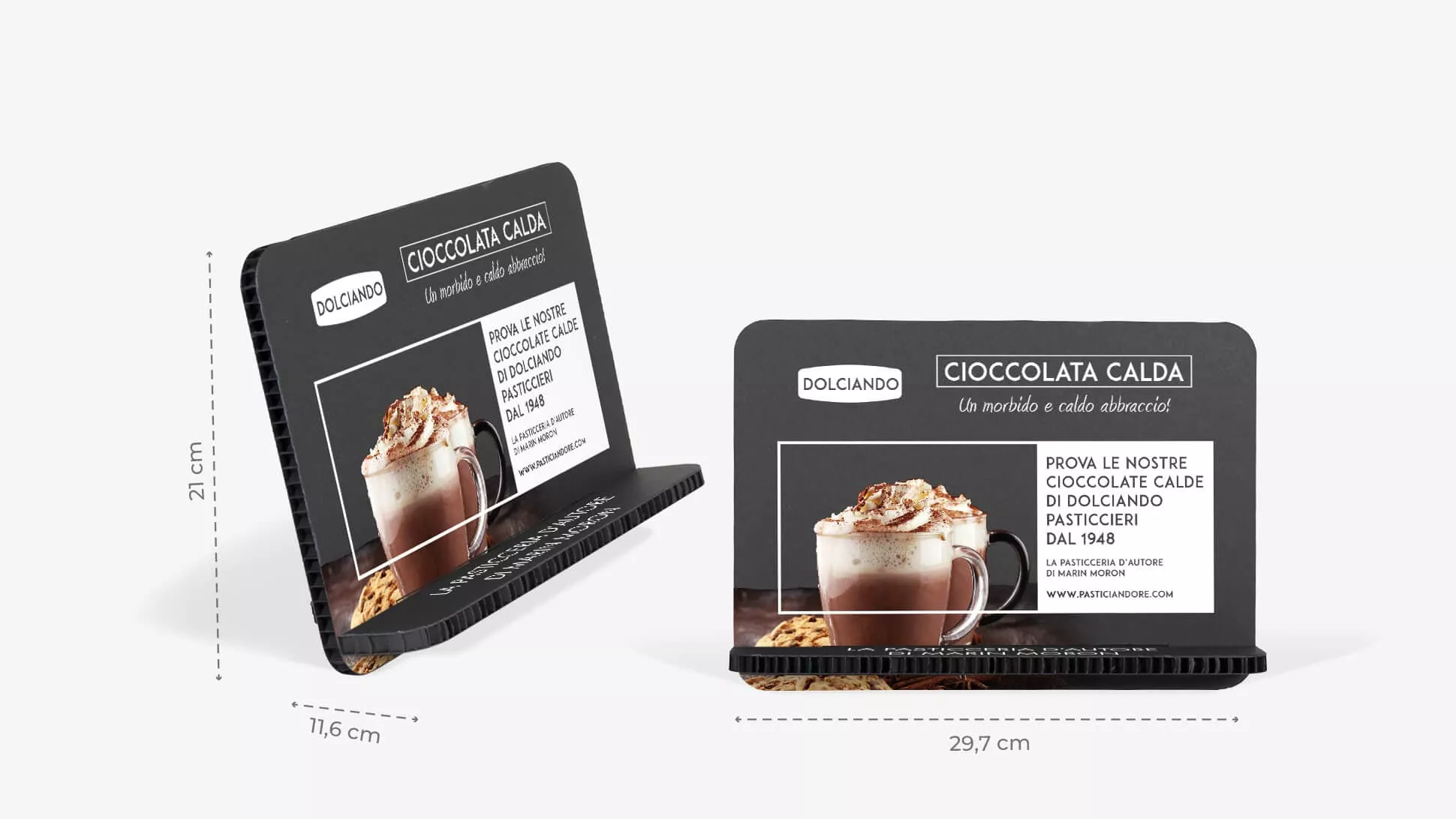 Display Germano A4 orizzontale colore nero | tictac.it