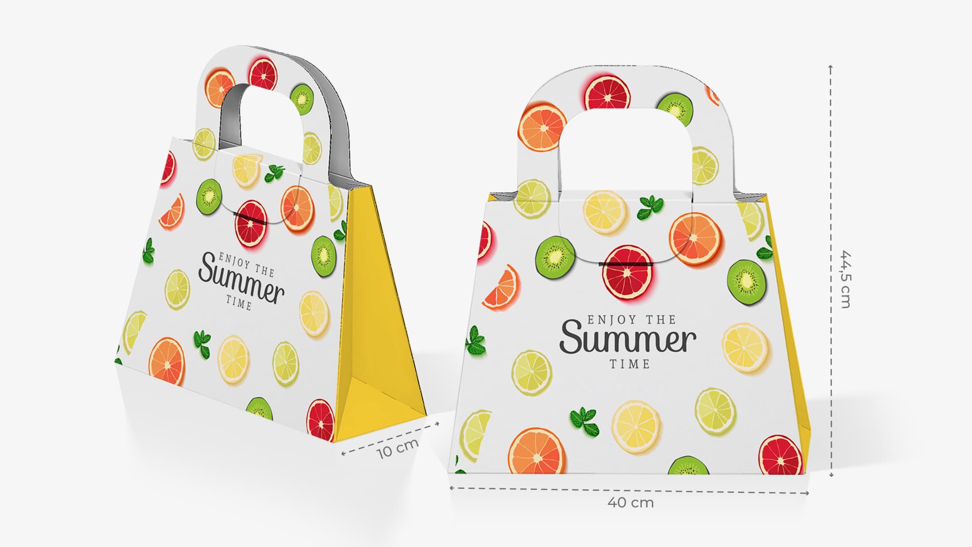 Borsa grande in cartone con grafica | tictac.it Borsa grande in cartone con grafica | tictac.it