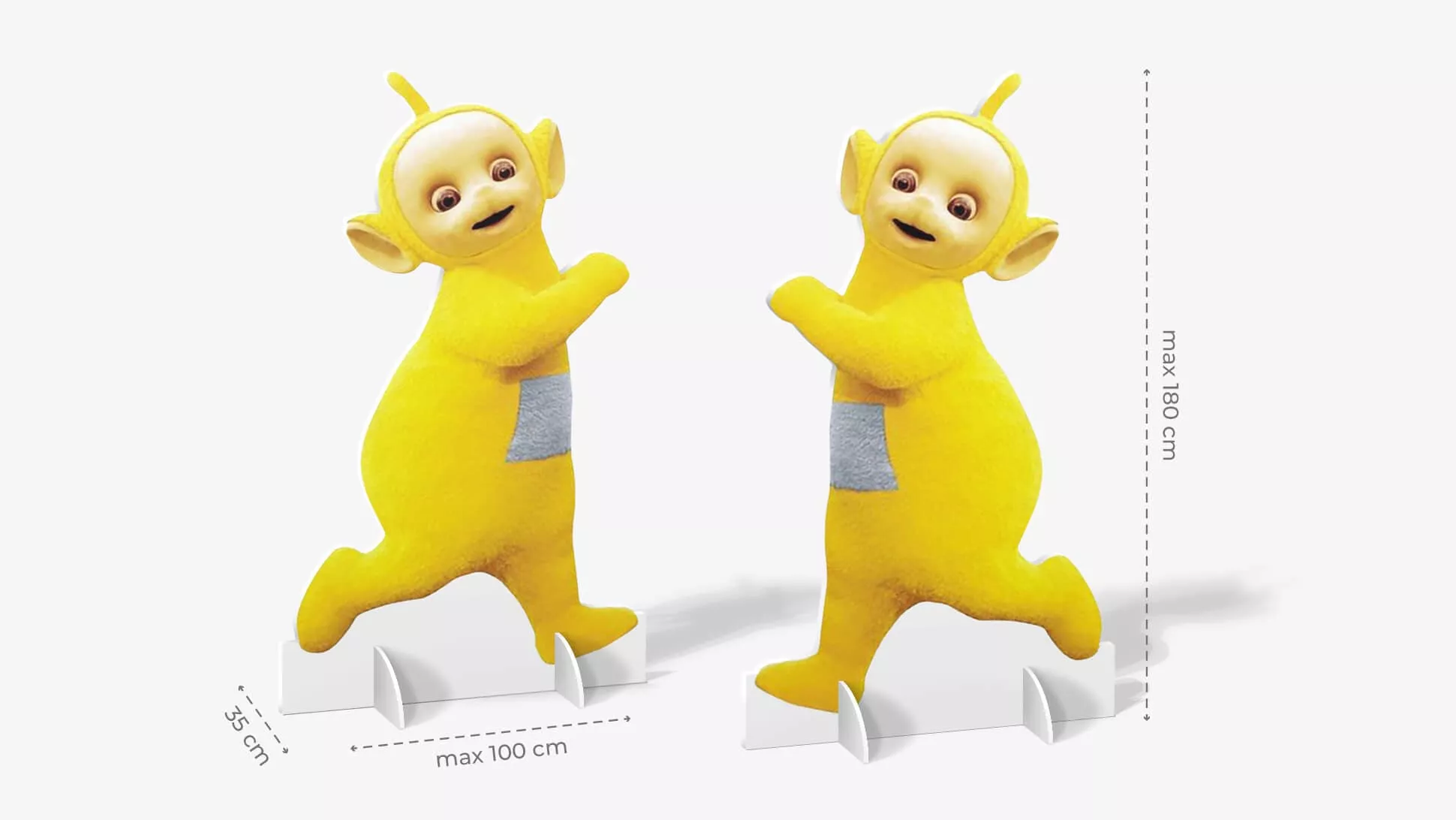 Sagomato bifacciale in laminil con Teletubbies | tictac.it