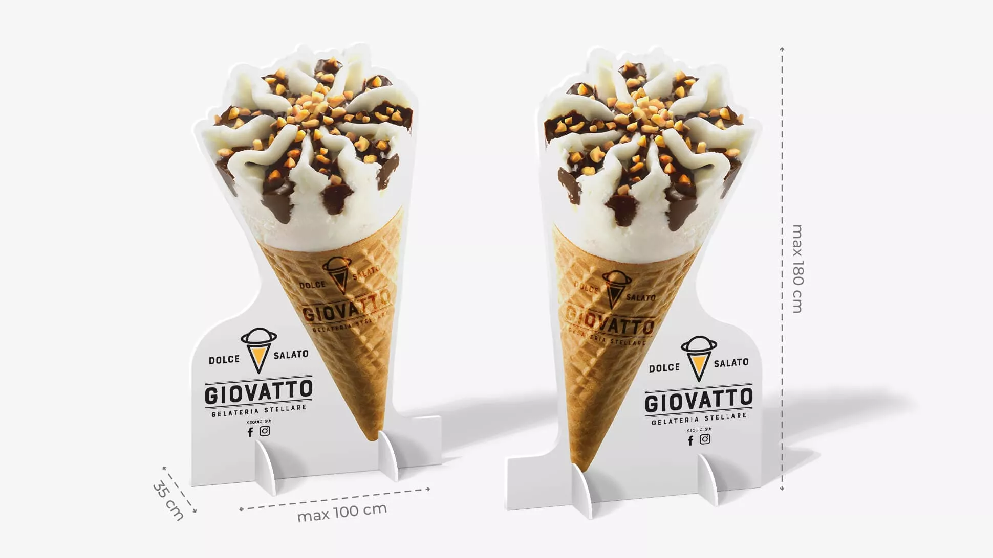 Sagomato polionda bifacciale con gelato | tictac.it