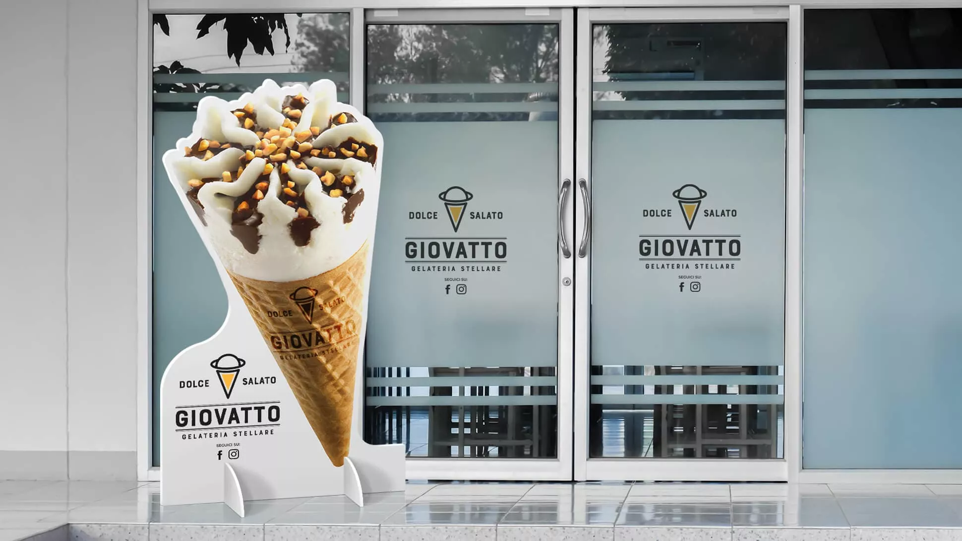 Sagomato in polionda bifacciale per gelaterie | tictac.it