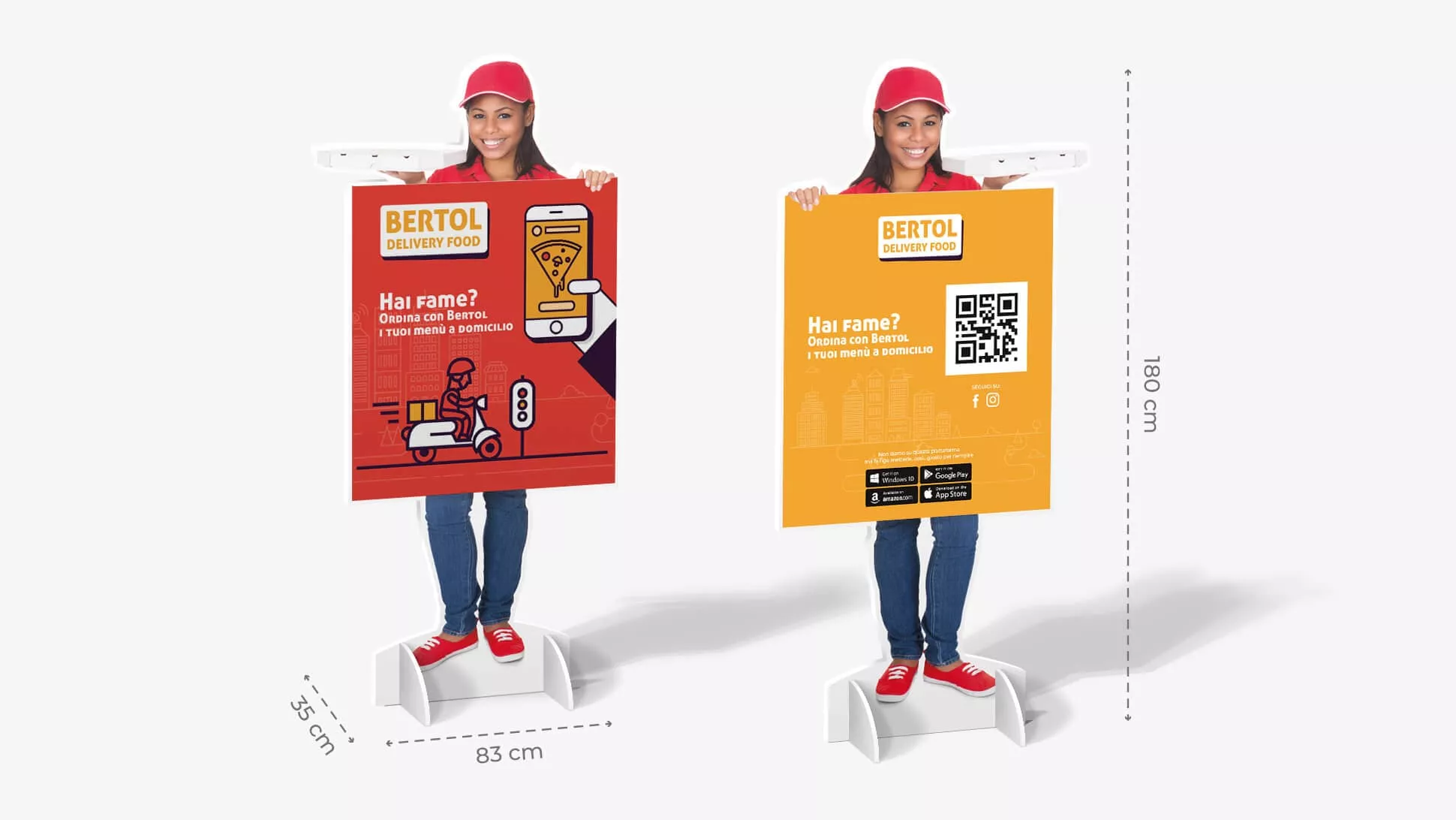 Sagome prestampate autoportanti in laminil consegne e grafica | tictac.it	