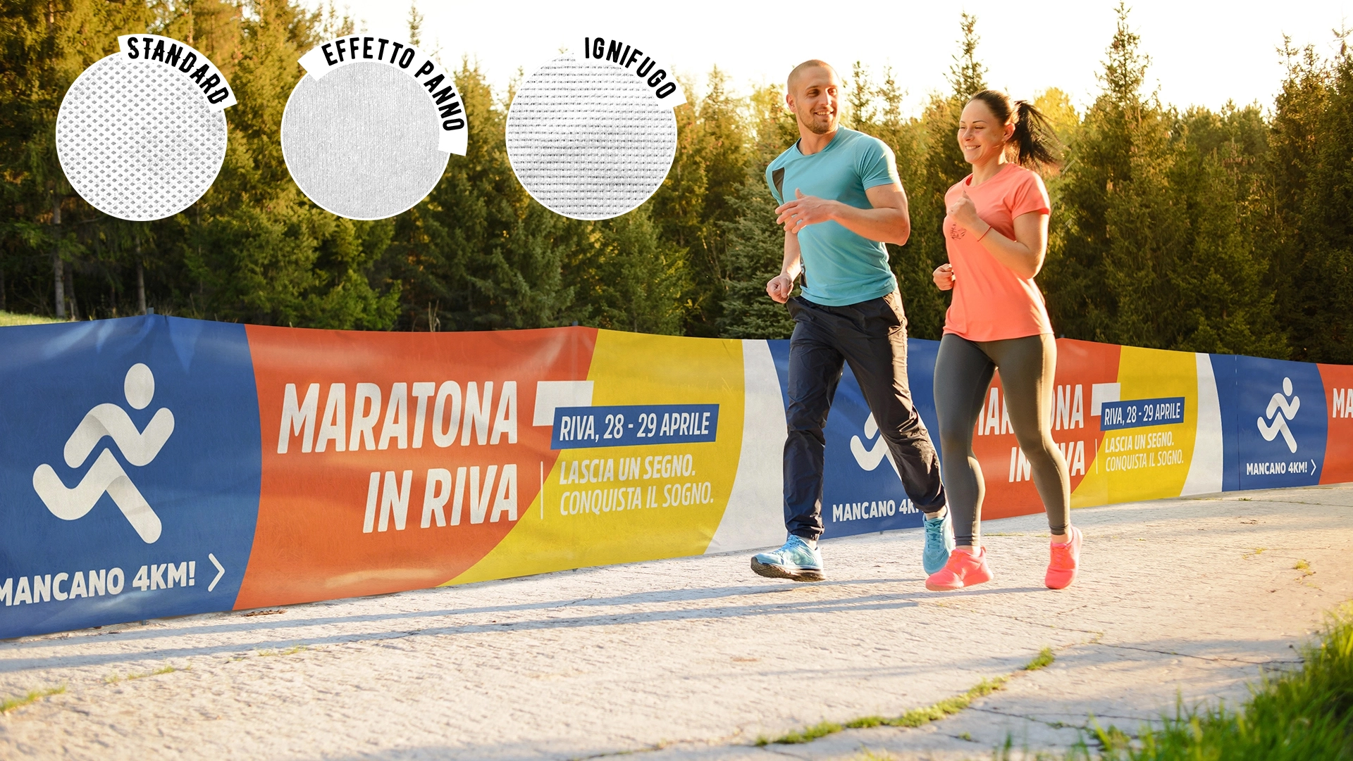 Stampa su TNT in bobina per gare podistiche e sportive in genere | tictac.it