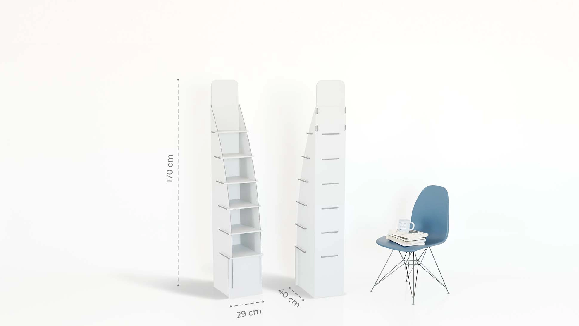 Espositore Ancona portaprodotti in cartone personalizzabile | tictac.it