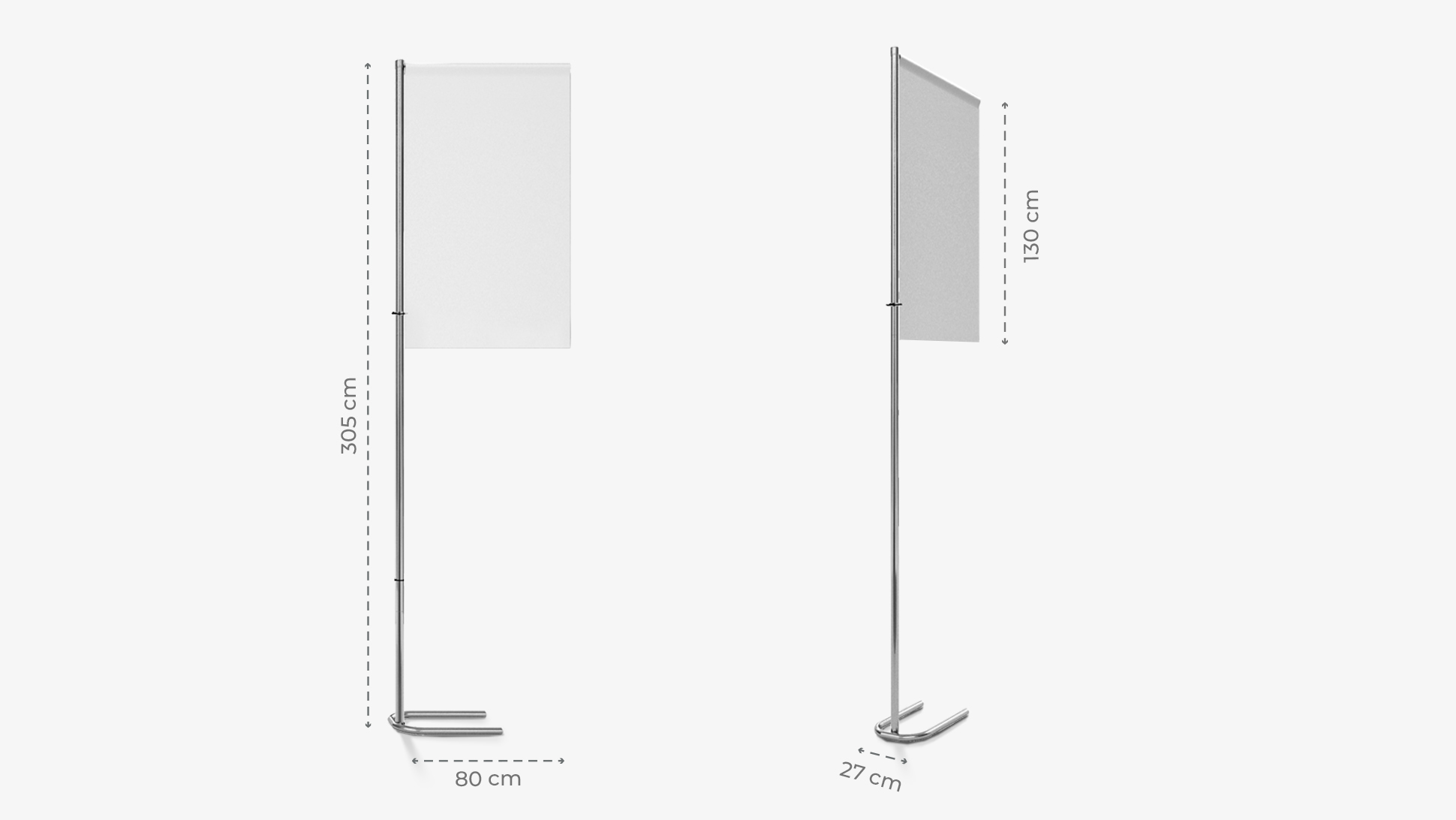 Bandiera personalizzabile 305x80 cm | tictac.it