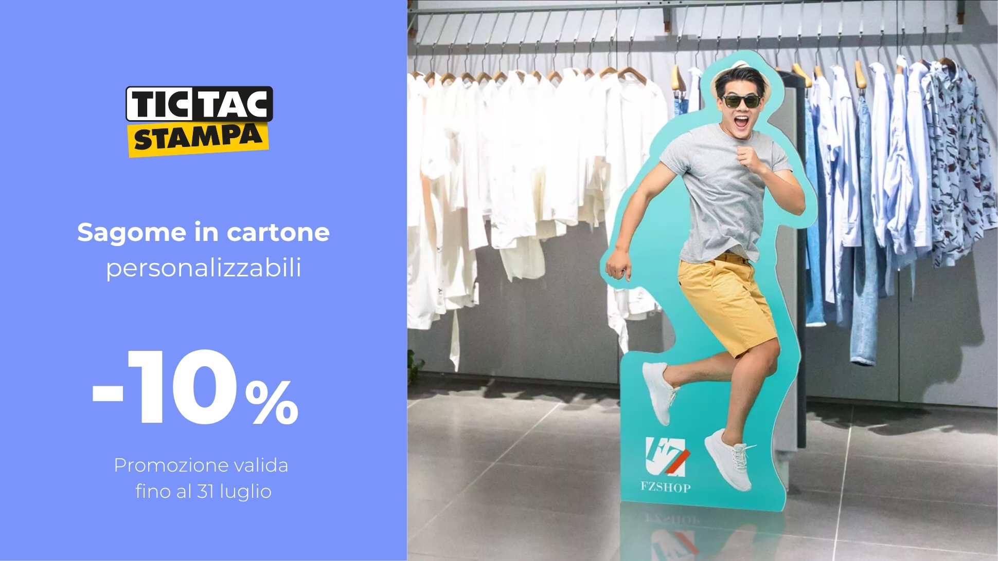 -10% su sagomati in cartone