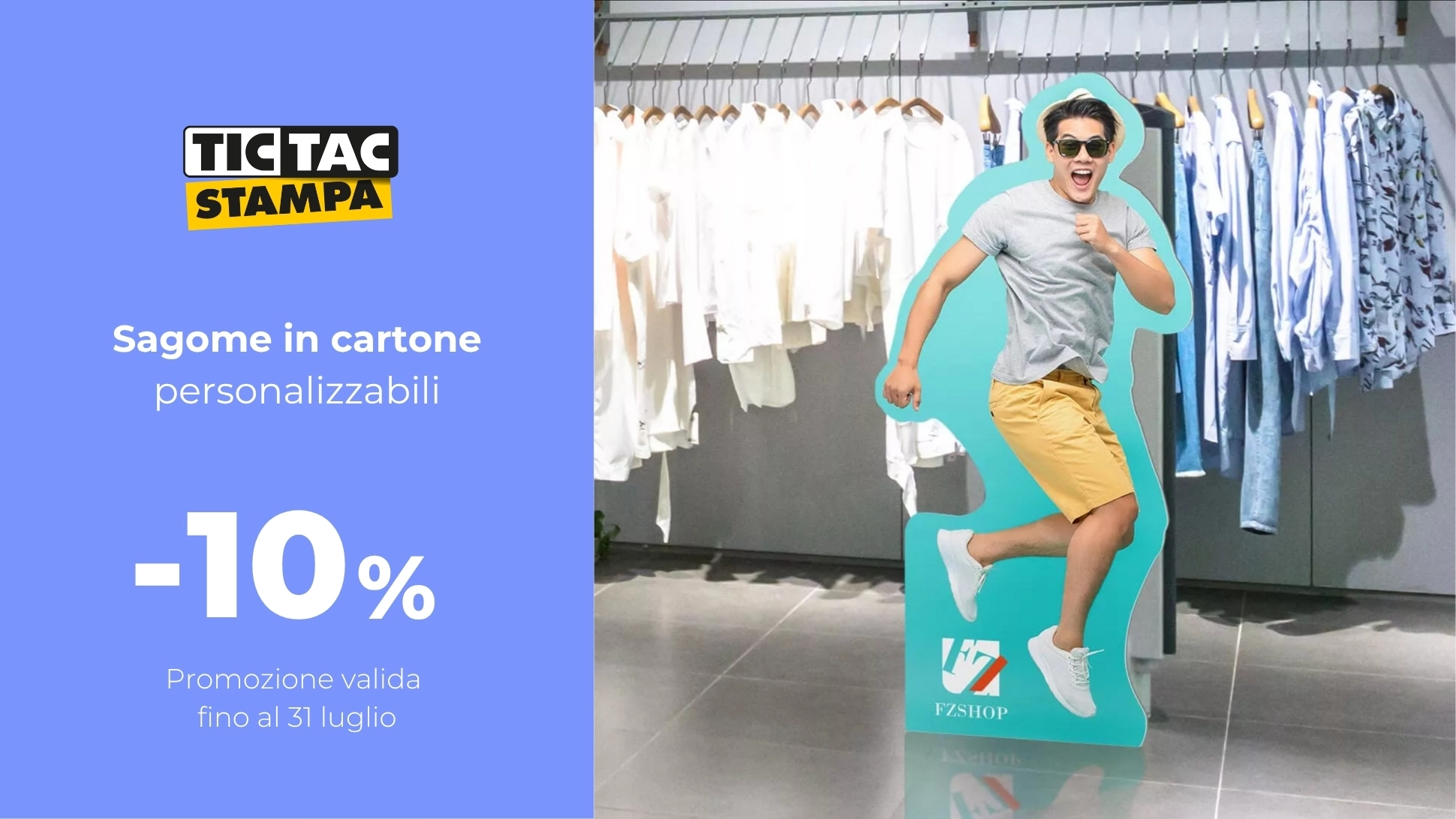 -10% su sagomati in cartone