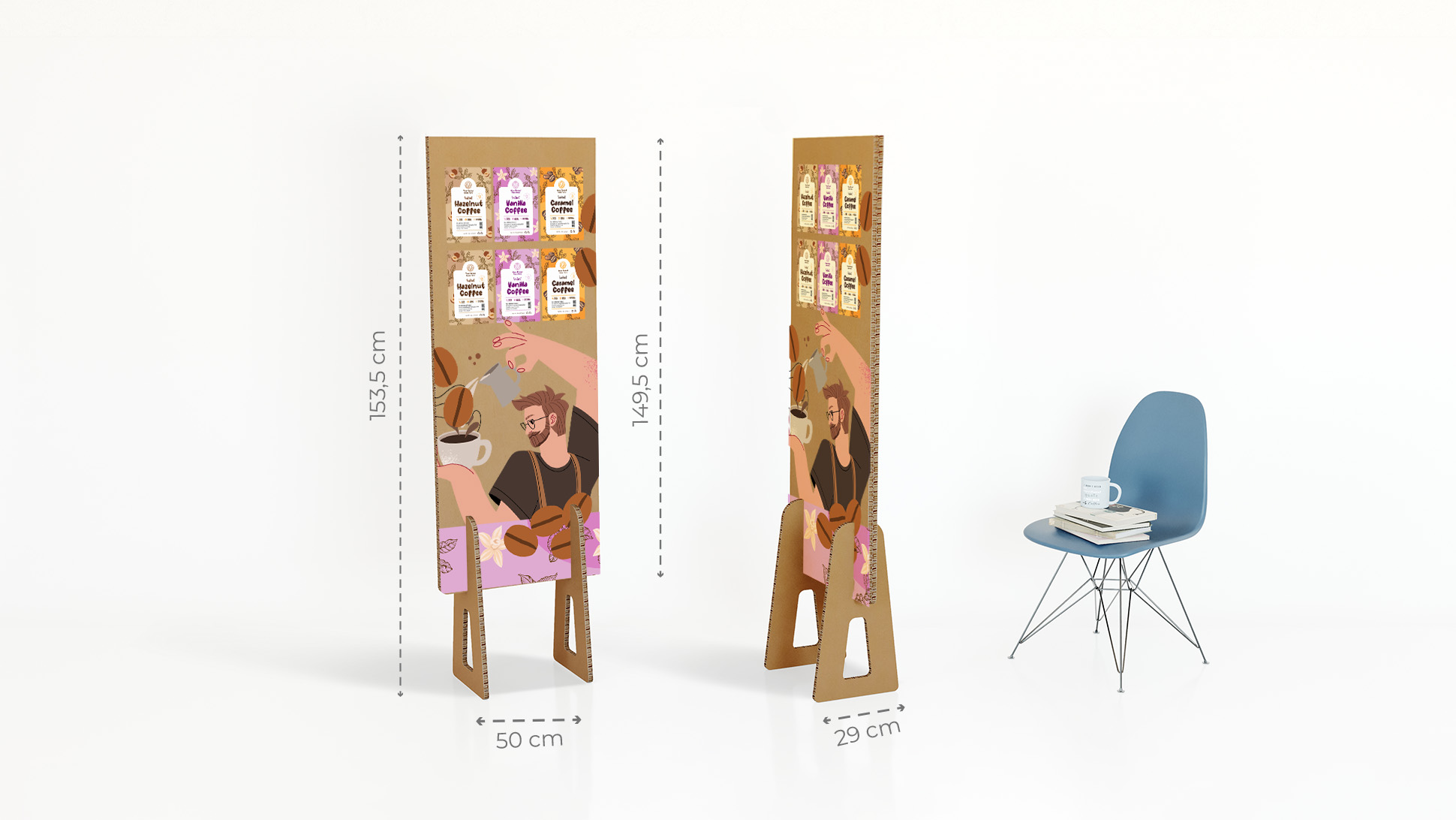 Piedone bifacciale green medio con grafica personalizzabile color avana | tictac.it