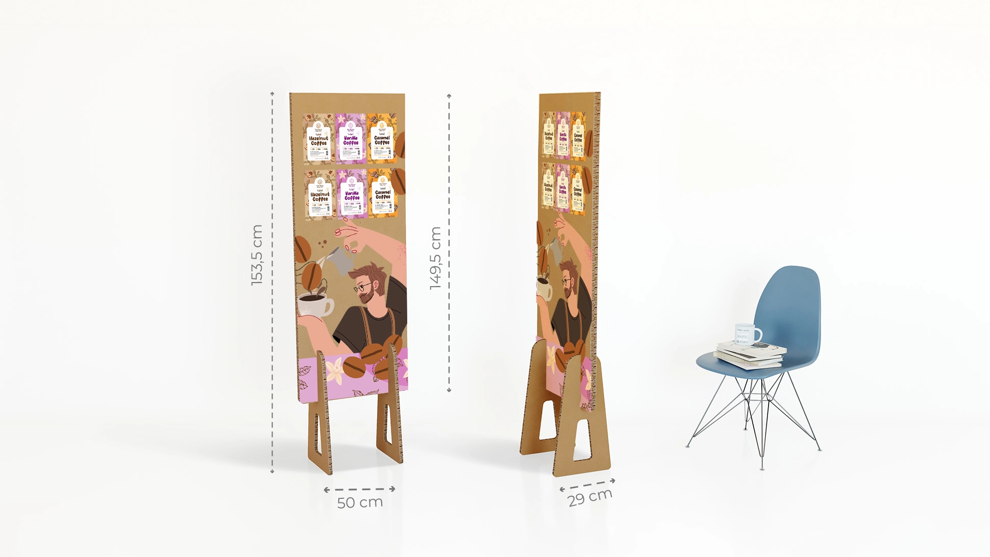 Piedone bifacciale green medio con grafica personalizzabile color avana | tictac.it