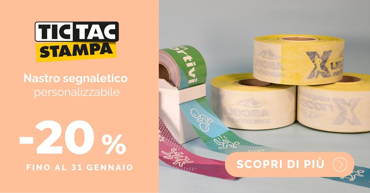 Nastro Segnaletico Personalizzato | tictac.it