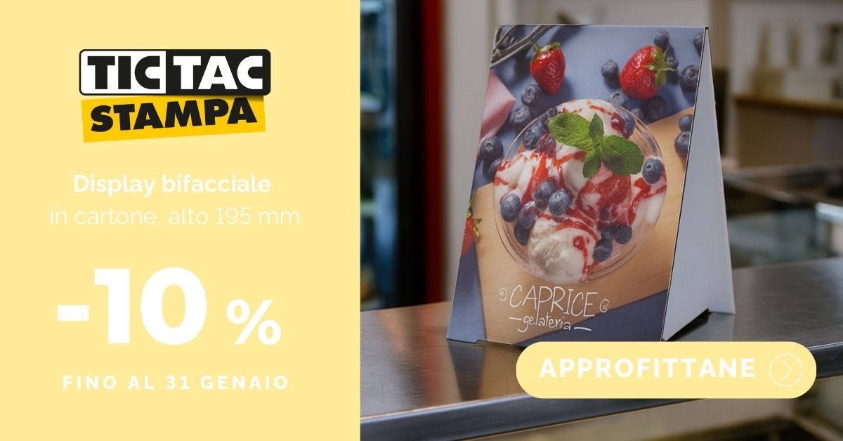 Display bifacciale | tictac.it