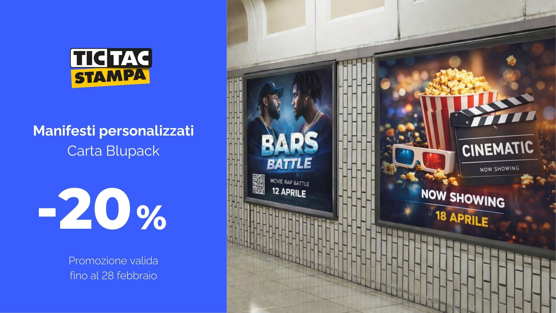 Manifesti personalizzati | tictac.it