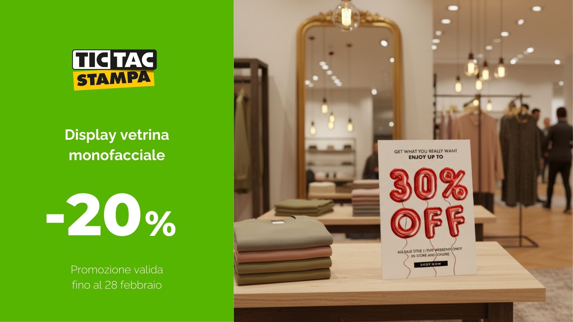 Display monofacciale A4 verticale | tictac.it