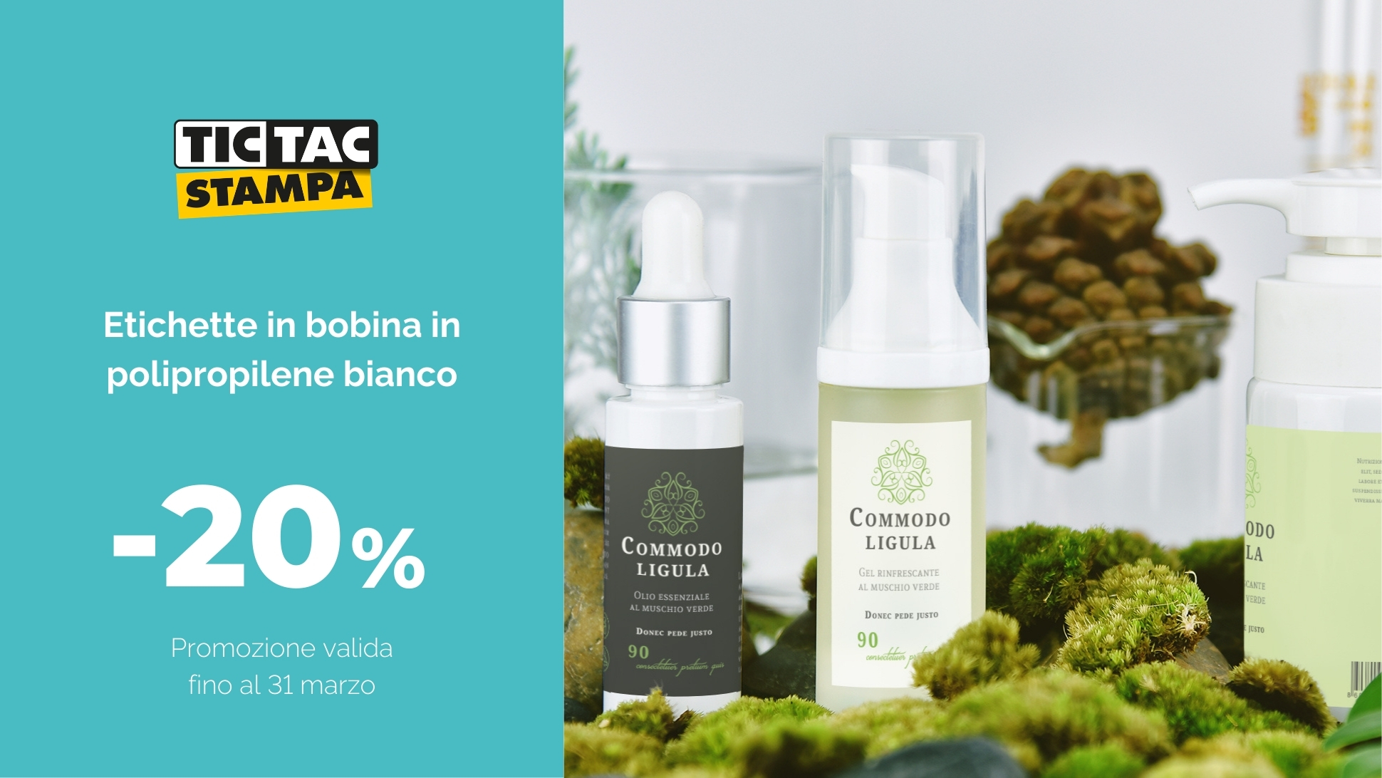 In polipropilene adesivo bianco opaco | tictac.it