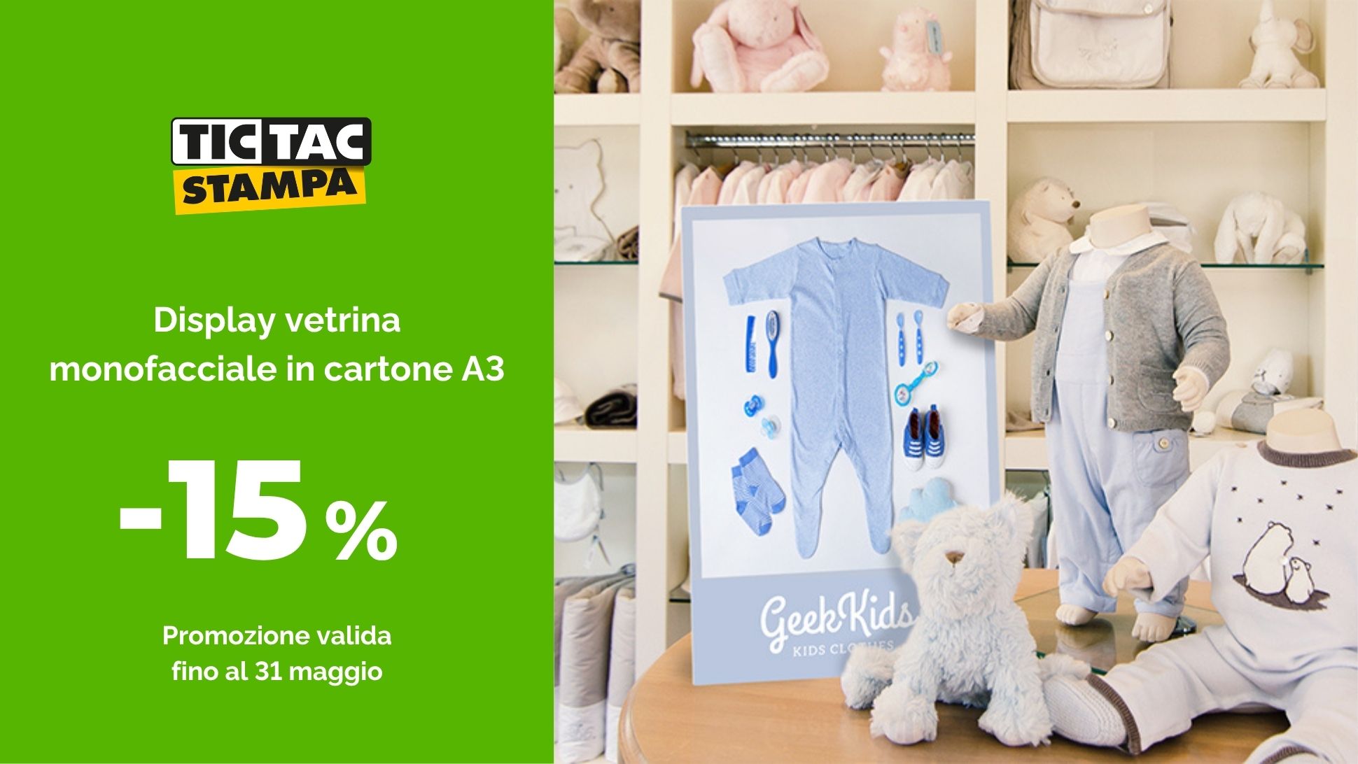 Display monofacciale A3 | tictac.it